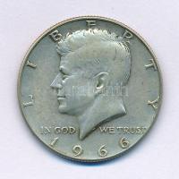 Amerikai Egyesült Államok 1966. 1/2$ Ag "Kennedy" T:AU,XF patina USA 1966. 1/2 Dollar Ag "Kennedy" C:AU,XF patina Krause KM#202a