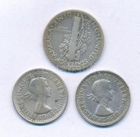 Amerikai Egyesült Államok 1944. 1d (10c) Ag "Mercury" + Ausztrália 1956-1959. 3p Ag "...