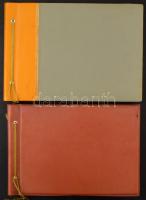 139 + 50 db főleg MODERN vegyes város és motívum képeslap 2 régi fotóalbumba beragasztva / 139 + 50 ...