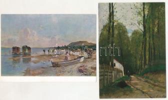 17 db MODERN megíratlan festmény reprodukciós képeslap / 17 modern unused painting reproduction art ...