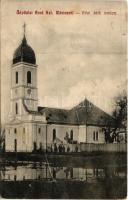 1915 Szentmárton, Aradszentmárton, Sanmartin; Római katolikus templom / Catholic church (fl)