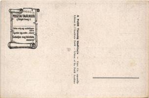 Petőfi Centenárium: Pusztai találkozás (Betyár lovag) / Hungarian folklore art postcard. Edition of ...