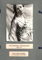 [Kézirat] A sopronbánfalvi pálos kolostor életnagyságú, barokk, allegorikus szószéki szobrának resta...