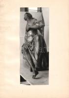 [Kézirat] A sopronbánfalvi pálos kolostor életnagyságú, barokk, allegorikus szószéki szobrának resta...