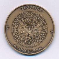 2013. "Magyar Pénzverő Zrt. Látogatói Érem / Elődeink - Nagyszeben" kétoldalas bronz emlék...
