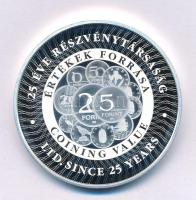 2017. "Magyar Pénzverő Zrt. Látogatói Érem / 25 éve részvénytársaság" kétoldalas Cu-Ni eml...