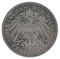 Német Birodalom / Szászország 1895E 5M Ag "Albert" kapszulában T:XF,VF
German Empire / Sa...