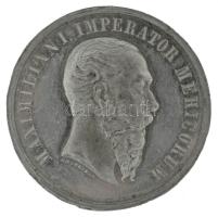 Mexikó 1867. "I. Miksa halálára emlékezve / 1832. július 6. - 1867. június 19." kétoldalas, jelzetlen Ag emlékérem. Szign.: "A. Kleeberg" (21,00g/41,5mm) T:XF, kis peremhiba /  Mexico 1867. "MAXIMILIAN I. IMPERATOR MEHICORUM / NA TUS 6. JULII 1832 - 19. JUNII 1867" two-sided, unmarked Ag commemorative medallion for the death of Maximilian I. Sign.: "A. Kleeberg" (21,00g/41,5mm) C:XF, small edge error
