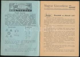 1946 Magyar Kiscserkész folyóirat 1946. januári száma, rendkívül ritka, mindössze 4 szám jelent meg ...