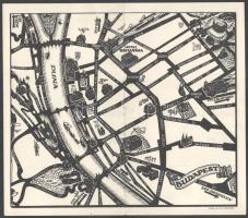 1935 A budapesti Hotel Britannia rendkívül dekoratív (szign. Haranghy) képekkel illusztrált 4 részes...
