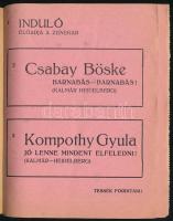 cca 1920 Kis Komédia, Rott és Steinhardt Igazgatók műsorajánlatával, Faragó Géza dekoratív litográf ...