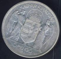 1930. 5P Ag "Horthy jobbra" T:3