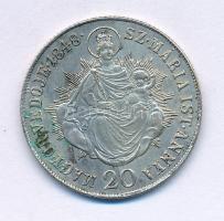 1848KB 20kr Ag "V. Ferdinánd" T:AU,XF, kis patina Huszár: 2092., Unger III.: 1428.