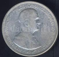 1930. 5P Ag "Horthy jobbra" T:3