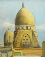 Zólyomi Remecz László (-), működött a XX. első felében: Arab város. Olaj, vászon. Jelzett. Dekoratív...