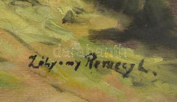 Zólyomi Remecz László (-), működött a XX. első felében: Arab város. Olaj, vászon. Jelzett. Dekoratív...