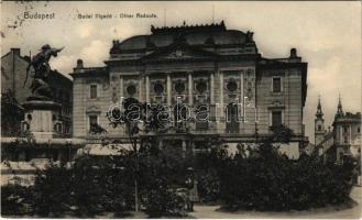 1911 Budapest V. Városi Vigadó. Hátoldalon Cholnoky Jenő (1870-1950) földrajztudós, feleségének címzett levele.