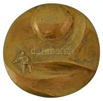 Kiss Nagy András (1930-1997) DN "A Kulturális Kapcsolatok Intézetének emlékérme, Budapest" kétoldalas bronz emlékérem (95mm) T:AU