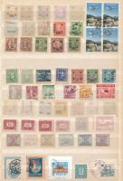 Japán, Kína, Korea régi bélyegek közte jobbak, gépszínátnyomatok stb., A/4 berakólap 2 oldalán