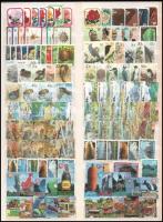 Ausztrália, Új-Zéland 1947-1997 48 db klf komplett kiadás közte sok jobb is, A/4 berakólap 2 oldalán