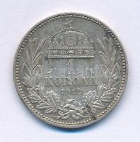 1912KB 1K Ag "Ferenc József" T:XF, kis patina Adamo K5.1