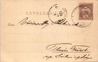 1900 Tátra, Magas-Tátra, Vysoké Tatry; Kis-Tarpataki óriási vízesés / Klein-Kohlbacher Riesen-Wasser...