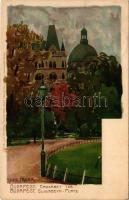 1932 Budapest V. Erzsébet tér. Kuenstlerpostkarte No. 2302. von Ottmar Zieher Kunstanstalt litho s: Raoul Frank (EK)