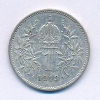 Ausztria 1913. 1K Ag "Ferenc József" T:XF,VF, kis patina Austria 1913. 1 Corona Ag "Franz Joseph" C:XF,VF, small patina Krause KM#2820