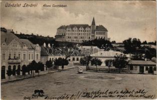 1911 Léva, Levice; Állami tanítóképző, sörcsarnok / teachers' training institute, beer hall (apró szakadás / tiny tear)