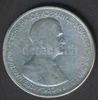 1930. 5P Ag "Horthy jobbra" T:3 apró ph.