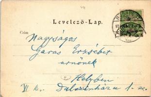 1911 Budapest VIII. Nemzeti Múzeum, lovaskocsik (EK)