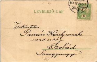 1903 Budapest VIII. Kálvin tér, Nemzeti Múzeum, szökőkút, villamos. Erdélyi cs. és kir. udv. fénykép...