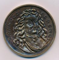 Borsos Miklós (1906-1990) 1981. "II. Rákóczi Ferenc / Illustris Schola Sáros-Patachina 1531-1981" kétoldalas öntött bronz emlékérem (87m) T:AU