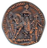 Peternák Gusztáv (1928-2003) 1980. "1780-1980 - In Memoriam Maria Theresia (Mária Terézia emlékére)" egyoldalas, öntött bronz emlékérem (96,5mm) T:AU