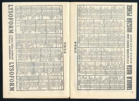 1934 Mentők naptára, füzet kétoldalas naptárral és elsősegélynyújtási tanácsokkal, pl. mit tegyünk a...