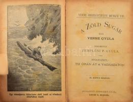 Verne Gyula: A zöld sugár. Függelékül: Tíz órán át a vadászaton. Ford.: Zempléni P. Gyula. Verne öss...