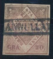 Olasz államok - Nápoly 1858 Forgalmi bélyeg Mi 6 Georg Bühler vizsgálójellel (Mi EUR 500.-)