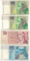 Vegyes: Csehország 1997. 50K + Szlovákia 2002. 50K + 2004. 20K (2x) T:F
Mixed: Czechia 1997. 50 Kor...