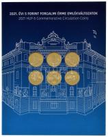 2021. "75 éves a forint" ikonikus forgalmi sor, benne 2021. 5Ft Cu-Ni-Zn "75 éves a Forint" (6xklf) + 5Ft-200Ft (6xklf) + 1946. 1Ft Ag utánzat (5,84g/0.999) + 1950. 2f Ag utánzat (2,58g/0.999) + 1967. 10f Ag utánzat (3,19g/0.999) + 1970. 2Ft aranyozott Ag utánzat (5,48g/0.999) + 1991. 1Ft aranyozott Ag utánzat (2,5g/0.999) + 2002. 100Ft "Kossuth" részben aranyozott Ag utánzat (10,79g/0.999), (összesen 750db legyártott mennyiség) T:PP