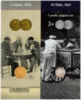 2021. "75 éves a forint" ikonikus forgalmi sor, benne 2021. 5Ft Cu-Ni-Zn "75 éves a F...