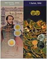 2021. "75 éves a forint" ikonikus forgalmi sor, benne 2021. 5Ft Cu-Ni-Zn "75 éves a F...