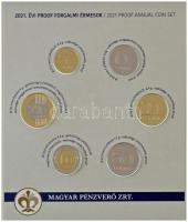 2021. "75 éves a forint" ikonikus forgalmi sor, benne 2021. 5Ft Cu-Ni-Zn "75 éves a F...