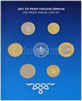 2021. "75 éves a forint" ikonikus forgalmi sor, benne 2021. 5Ft Cu-Ni-Zn "75 éves a F...