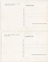 Budapest XIX. Kispest 2 db RÉGI képeslap: Rudolf főplébánia templom, kápolna, belső