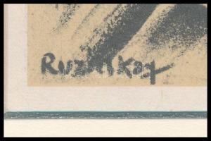 Ruzicskay György (1896-1993): Illusztráció a Szerelemkeresőből. Algrafia, papír, jelzett az algrafiá...