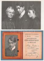 Ady Endre - 2 db MODERN képeslap: Ady édesanyjával és Csinszkával, Ady éves bérletjegye