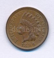 Amerikai Egyesült Államok 1896. 1c bronz "Indián" T:AU,XF USA 1896. 1 Cent bronze "Indian Head" C:AU,XF Krause KM#90.a