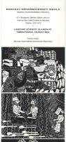 MODERN képeslapfüzet 5 lappal: Időgépen a múltba: Gilgames-eposz illusztrációk / II. A Barcsay Képzőművészeti Iskola növendékeinek munkái 1997. / modern postcard booklet of Hungarian art students