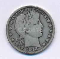 Amerikai Egyesült Államok 1912. 1/2$ Ag "Barber" T:VF,F USA 1912. 1/2 Dollar Ag "Barber" C:VF,F Krause KM#116