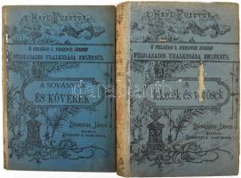 Bolanden Konrád 2 műve: A feketék és vörösek I-II. köt. [Egykötetben.] Ford.: Róka József.; Soványok és kövérek. Elbeszélés a parasztlázadás idejéből. Ford.: Róka József.; Bp.,én.,Dvorzsák János, 248+242+2 p.; 151+1 p. Kiadói egészvászon-kötés, kopott, foltos borítókkal, az első kötet kissé sérült, laza kötéssel, néhány kijáró lappal.